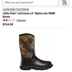 LaCrosse Kids Waterproof Pull-On Boots - Brown & Camouflage